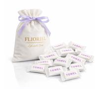 Flioriel Travel Compressed Face Towels 20 Pack with Flannel Carry Bag, Portable Disposable Washcloth Tablets, Thick & Soft Facial Towelettes for Camping, Hiking, Gym, Makeup & Everyday Use
