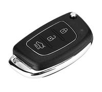 Flip 3 Button Remote Key Fob Case Shell Cover Fit For Hyundai Santa Fe (ix45) 2013-2014