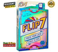 USAopoly | Flip 7 | Party Card Game | Ages 8+ | 3+ Players | 20 Minutes Playing Time, New
