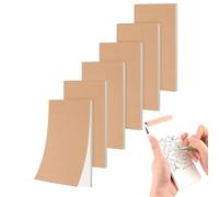 Flip Book Blank, Mini Notebook A6 Notepad Kraft - 14 x 7 cm Pocket Cover Blank Page Sketchbook - Mini Notebooks for Party Bags, Sketching, Animation, Kids Flip Book Kit, Field Notes, Daily Jotting