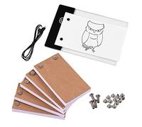 Flip Book Kit with Light Pad, 300 Sheets Animation Paper LED Lightbox for Drawing and Tracing Complete Drawing Kit for Artists Beginners