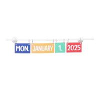 Flip Calendar for Classroom Board with Magnetic Hook and Cards