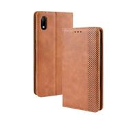Flip Case compatible with WIKO JERRY 4,Retro magnetic Flip,PU Leather Phone Case,Wallet design with 3 Card Slots and 1 Money clip - Brown