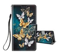 Flip Case for iPhone SE 2020 / iPhone SE 2022 5G / iPhone 7 / iPhone 8 Phone Case Protective Wallet Case for Girls Women Boy PU Kickstand Card Slot Holder Silicone Shockproof Cover - Butterfly / Green