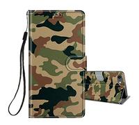 Flip Case for iPhone SE 2020 / iPhone SE 2022 5G / iPhone 7 / iPhone 8 Phone Case Protective Wallet Case for Girls Women Boys PU Kickstand Card Slot Holder Silicone Shockproof Cover - Camouflage