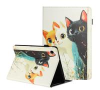Flip Case for Lenovo Tab M10 Plus 3rd Gen 10.6 Tablet Case, Folding Stand Cover with Auto Wake/Sleep for Lenovo Tab M10 Plus 3rd Gen 2022 Tablet (TB-125FU/TB-128FU/TB-128XU) Cute Cats