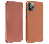 Flip Case iPhone 11 Pro Translucent Rigid Thin and Light Flap - Rose gold