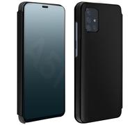 Cover Samsung Galaxy A51 Flap Mirror Effect Black Video Support