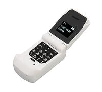 Flip Cell Phone for Seniors, 0.66 Inch OLED Screen, 32MB 64MB, 300mAh Battery, Bluetooth Mini Smallest Flip Mobile Phone Unlocked (White)