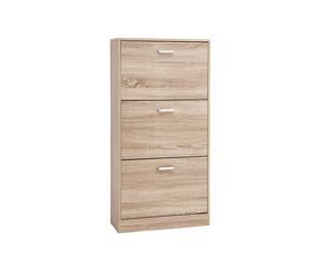 Flip Doors Shoe Cabinet, Beige