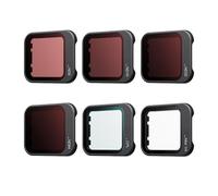 Flip Filter Kit for DJI Action Cameras, ND/CPL/Mist Lens Set with Quick-Install Mount, Light Reduction & Polarizing Accessories for Cinematic Footage (6-piece set)