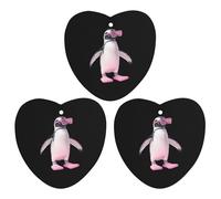 Flip Flop Penguins Hanging Car Air Fresheners 3Pcs Aromatherapy Tablets Automotive Fragrance Scented Card Decor Love form