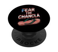 Flip Flop Puerto Rico Rican Spanish Mom Fear The La Chancla PopSockets Adhesive PopGrip