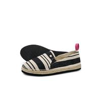 flip*flop Women's Espadrille Espadrille Striped, black, 9 UK