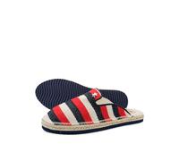 flip*flop Women's Espadrille Slip-in Espadrille, Midnight blue, red, beige, 8 UK