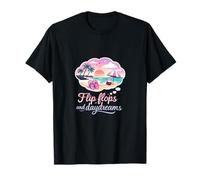 Flip Flops and Daydreams Permanent Vacation Party T-Shirt