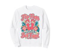 Flip Flops Are a Girl's Best Friend Summer Vacation Sweatshirt