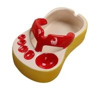 Flip-Flops Cartoon French Fries Plate Novel French Fries Plate for Restaurant Home Red