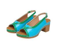 Flip Flops for Women Non-Slip Comfortable with Clip Toes, Lightweight Flip Flops Soft Soles Hiking Shoes with Peach Heart Toe Sandals Summer Beach Sandals for Holidays, sky blue, 8.5 UK