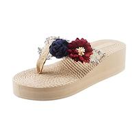 Flip Flops For Women With Comfortable Arch Support Home -Flops Beach Breathable Shoes Sandals Slipper Fashion Slippers Painful Feet Waterproof Flop Womens Rubber Pool Archers Blue 5