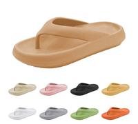 Flip Flops for Women With Comfortable Arch Support Ladies Non Slip Fashion Casual Platform Thong Sandals Soft Yoga Mat Sole For Beach/Indoor Outdoor