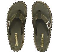 Gumbies Islander Unisex Flip Flops, with Supersoft Cotton Toe Post and Durable Recycled Rubber Sole - Comfort Guaranteed - Classic Khaki - 8