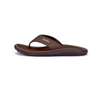 Gumbies Noosa Flip-Flops | Unisex Water-Resistant Flip-Flops with Recycled Rubber Outsole & Cotton Straps | Arch Support, Lightweight & Beach-Ready Sandals | Brown | EU 45