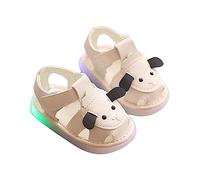 Flip Flops Kids Size 10 LED Light Shoes Breathable Shoes Open Toe Sandals Baby Softshoe Sandals for Unisex 0 To 18 Months Toddler Sandal Size 4