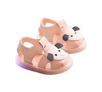 Flip Flops Kids Size 10 LED Light Shoes Breathable Shoes Open Toe Sandals Baby Softshoe Sandals for Unisex 0 To 18 Months Toddler Sandal Size 4