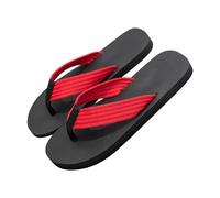Flip Flops Men's Funny Slippers Flat Flip Flops Lightweight Toe Separator Beach Flip Flops Casual Summer Sandals Non-Slip Beach Slippers Wide Feet Slippers, red, 5 UK