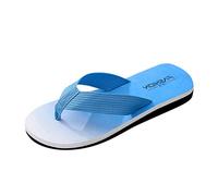 Flip Flops Men's Summer Sports Toe Separator Shower Swimming Pool Beach Sandals Bath Slippers with Orthopaedic Arch Support Rubber Foot Bed Beach Shoes Summer Shoes for Beach Indoors Outdoors, blue,