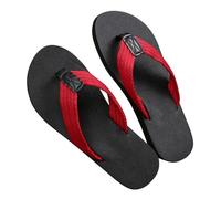 Flip Flops Men's Toe Separator Sandals Mules with Metatarsal Support Non-Slip Bath Slippers Shower Bathing Shoes Slippers Comfortable Beach Shoes for the Beach, Pool, Outdoor Use, red, 12 UK