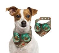 Flip-Flops On A Sandy Beach Dog Bandanas,Summer Bandanas for Dogs Washable Adjustable Dog Triangle Scarf Bibs Cute Pet Bibs for Medium Large Dogs Puppy and Cats Medium