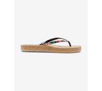 Flip flops Roxy South Beach beige black pink women's - 39