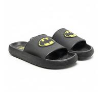 Flip Flops Shovel Batman Child - 100% EVA Black Sandals with Batman Embossed Logo, Non-Slip and Comfortable Soles, Ideal for Beach, Pool and Summer, Black/White, 34/35 EU