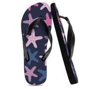 Flip Flops Slippers Unisex Flip Flops Mens Black, Blue Red Stars Beach Pool Slides Lightweight Summer Sandals Mens Valentines Gifts Dad Gifts, Size L