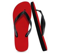 Flip Flops Slippers Unisex Men Slides Black, Red Garden Poolside Slippers Toe Post Flip Flops for Women Gifts for Women Gifts Men, Size S