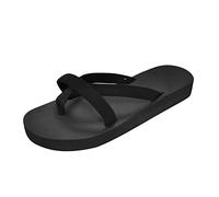 Flip Flops Women Thick Cushion Soft Lightweight Pool Platform Sandals Memory Foam Cushioned Moulded Footbed Sliders Women Summer Trekking Water Clip Toes Waterproof Flexible Beach Shoes