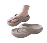 Flip Flops Women Womens Slippers Outdoor Women's Arch Support Flip Flops Plantar Fasciitis Correction Sandals Women's Arch Support Walking Sandals Thick Recovery Pillow Soft Summer Beach Grey