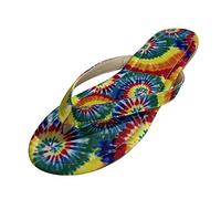 Flip Flops Women's Black Elegant Toe Separator Women's Bathing Shoes Non-Slip Flat Beach Shoes Beach Breathable Shoes Flops Slippers Open Women's Sandals Bathing Shoes Slippers, multicoloured, 6 UK