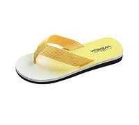 Flip Flops Women's Men's Bathing Shoes Shower Shoes Lightweight Non-Slip Indoor Outdoor Shoes Swimming Beach Shoes Everyday Ultra Comfortable Barefoot Shoes Summer Garden Flip Flops, yellow, 9 UK