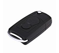 Flip Folding 2 Button Car Key Fob Shell Case Fit for Ssangyong Actyon Kyron Rexton - Durable ABS Plastic, Easy Installation Replacement