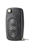 Flip Folding Remote Car Key Shell Case For A2 A3 A4 A6 A8 TT B5 RS4 Quattr CR2032 CR1620 Battery Holder Fob Cover(B)