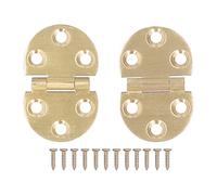 Flip Hinge, 180 Degree Butler Tray Hinge Round Hinge with Screws for Folding Table Furniture, Hinges for Wood, 2 Pack