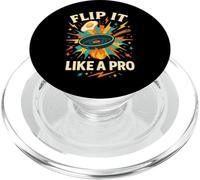 Flip It Like a Pro Funny Cooking Retro Design PopSockets PopGrip for MagSafe