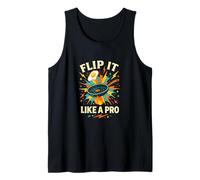 Flip It Like a Pro Funny Cooking Retro Design Tank Top