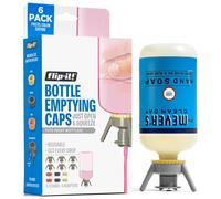 Flip-It! Premium Bottle Emptying Kit ? Extended Edition - No more wasted product - Fits most plastic bottles ? Get every drop of Shampoo, Lotion &