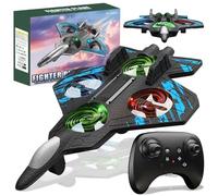 Flip Jet Pro RC Plane - Foam Remote Control Jet Airplane with Lights, Skyriders RC Fighter Jet Plane Toy Gifts for Kids Boy Beginners Adults, Jets Drone with 360° Flips, Gyro Stabilizer,3-Speed Modes