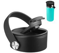 Flip Lid for Hydro Flask Wide Mouth | Top Replacement Lid Compatible with Hydroflask 12 16 18 20 32 40 Ounce | Leak-Proof Coffee Cap with Flex Handle