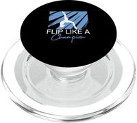 Flip Like A Champion Funny Gymnastics Enthusiast Acrobats PopSockets PopGrip for MagSafe